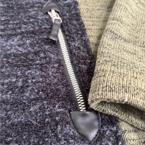 Obermeyer Ella Fleece Green and Black Zip-Up Hoodie size Small - Picture 4 of 16